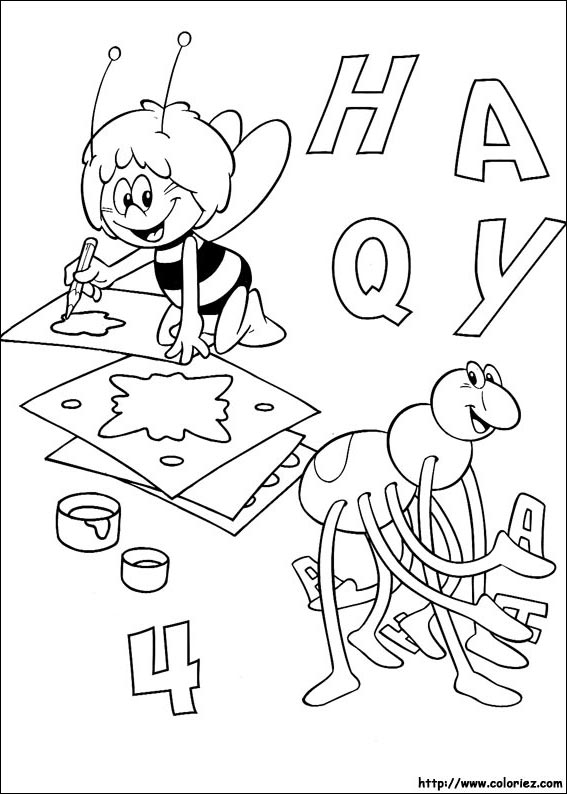 Maya the Bee coloring picture